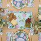 Hydrangea Melamine Wavy Tray
