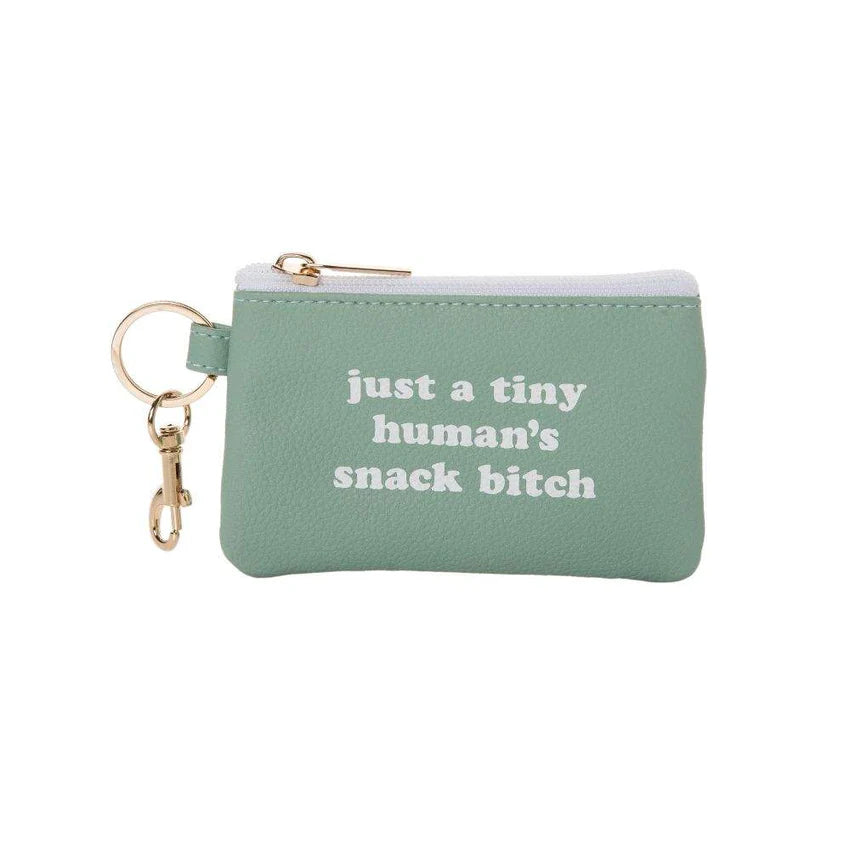 Human's Snack Bitch Keyring Zip Wallet