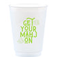 Get Your Mahj On Mahjong Reusable Frost Flex Cups