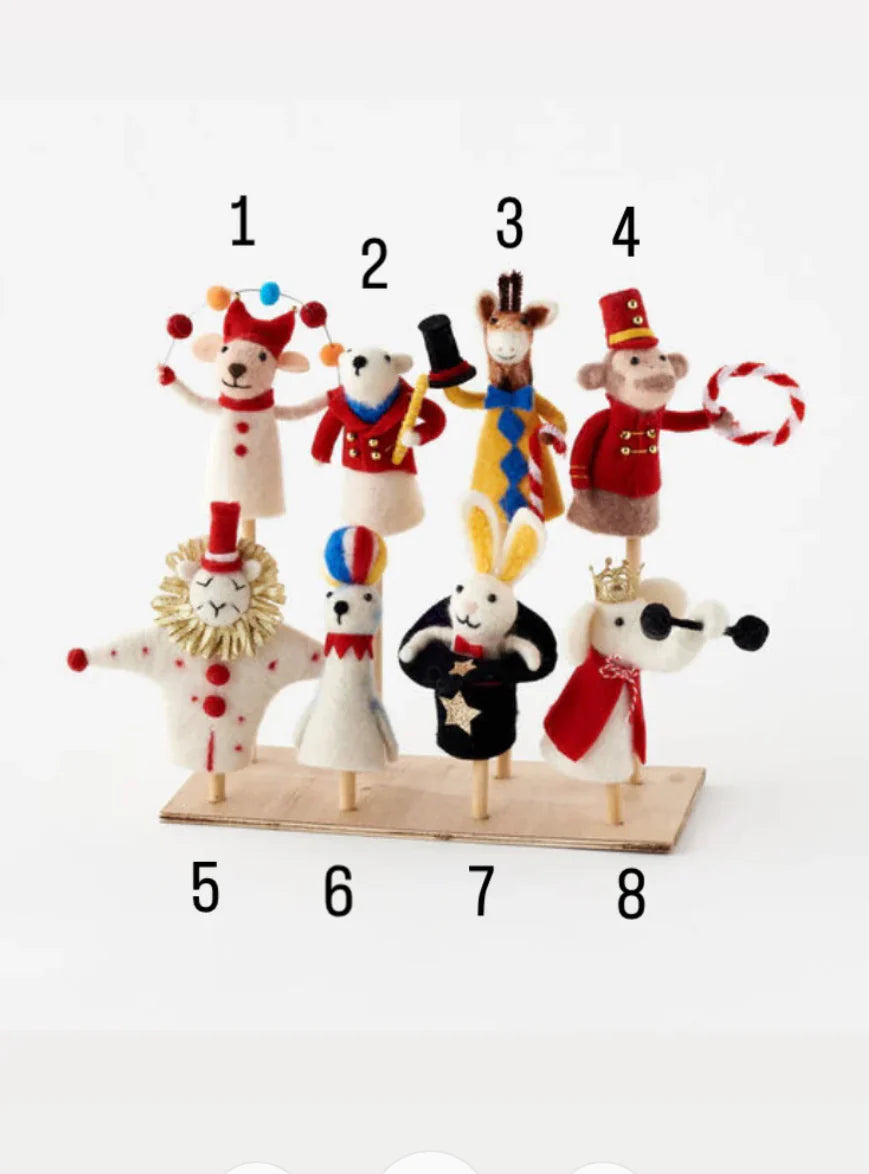 Woolen Circus Finger Puppets (Assorted Styles)