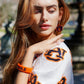 Auburn Tigers Resin Cuff Bracelet in Orange