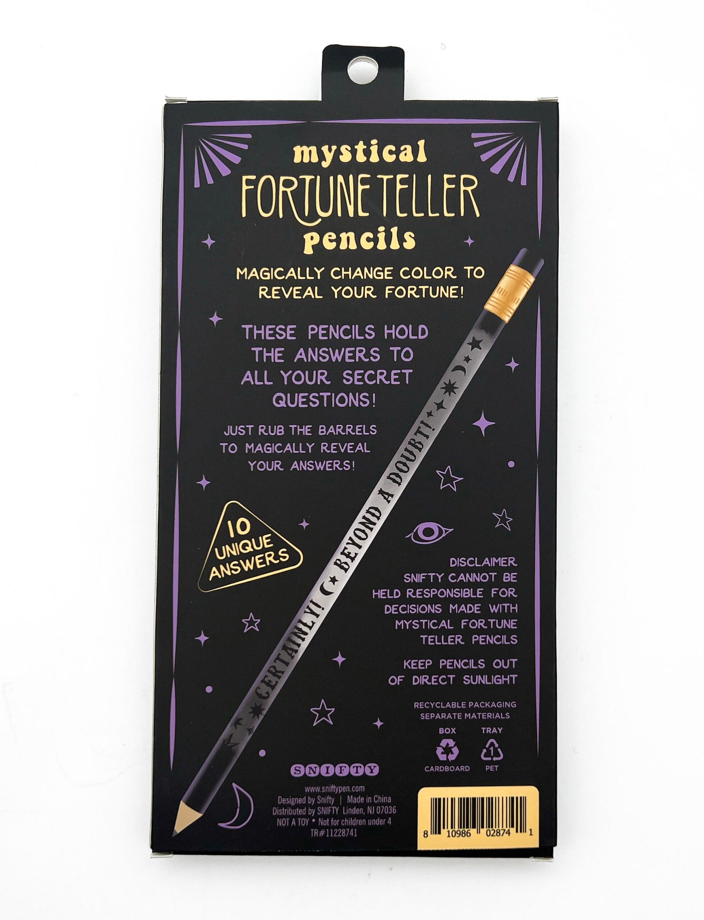 Mystical Fortune Teller Pencil Set