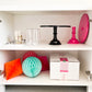 Bright Hot Pink Melamine Pedestal Cake Stand