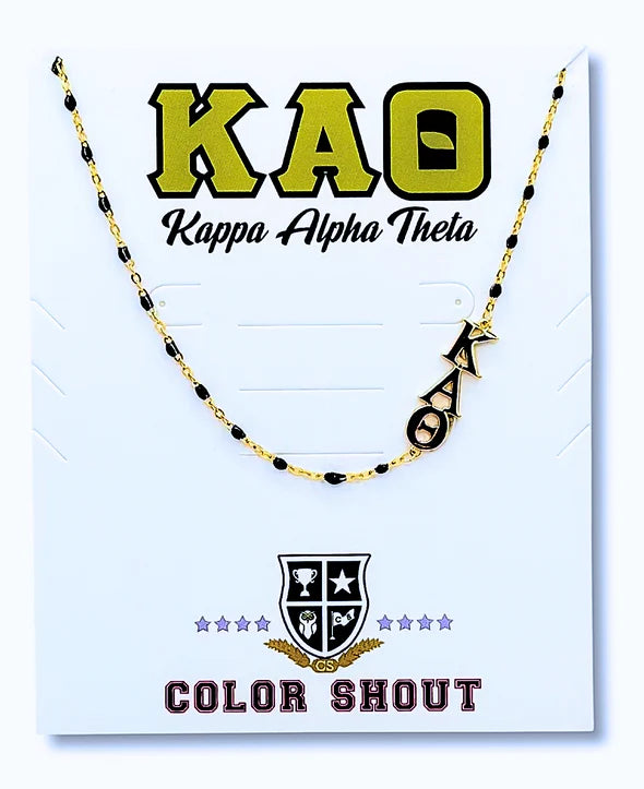 Kappa Alpha Theta Side Necklace