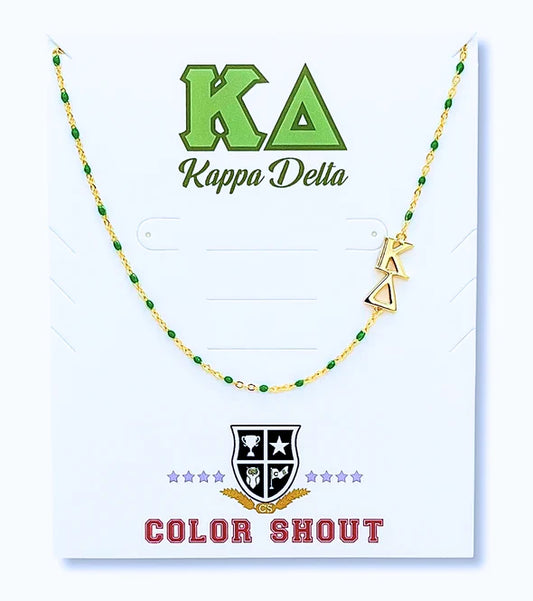Kappa Delta Side Necklace