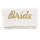 Gold & Ivory "Bride" Embroidered Bead Clutch
