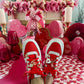 Pink Enamel Heart Charm