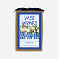 Blue Ikat Paper Vase Wraps