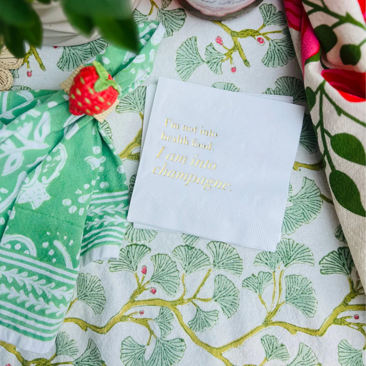 I Am Into Champagne Cocktail Napkins - Thumbnail 3