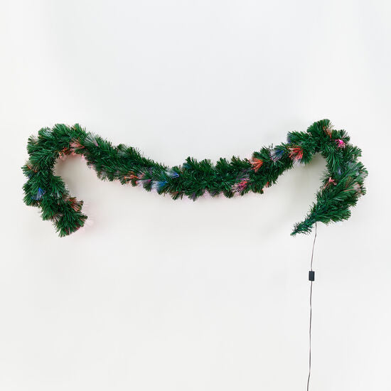 Green Fiber Optic Garland