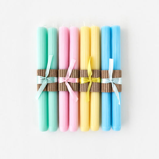 Pastel Taper Candle Set (Multiple Colors Available)