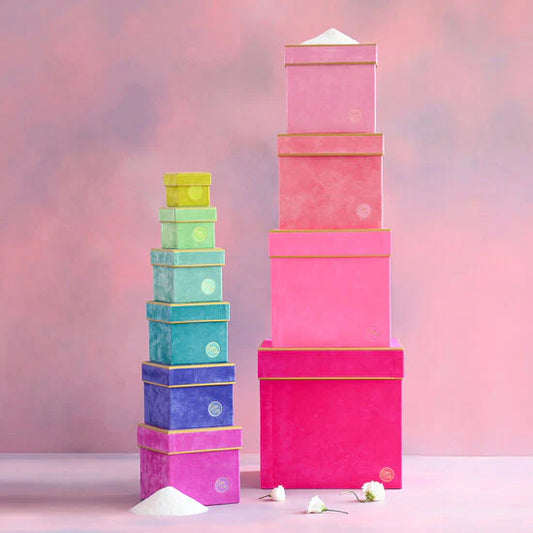 Patisserie Square Stacking Boxes (Multiple Sizes/Colors Available)