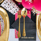 Cocktail Napkins: Black Embossed