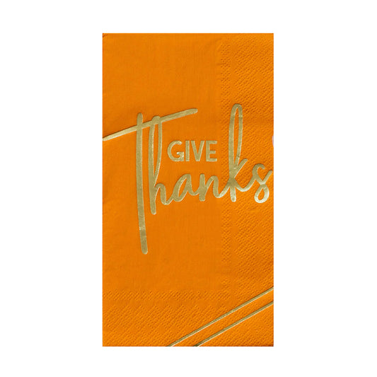 Guest Napkins: Give Thanks