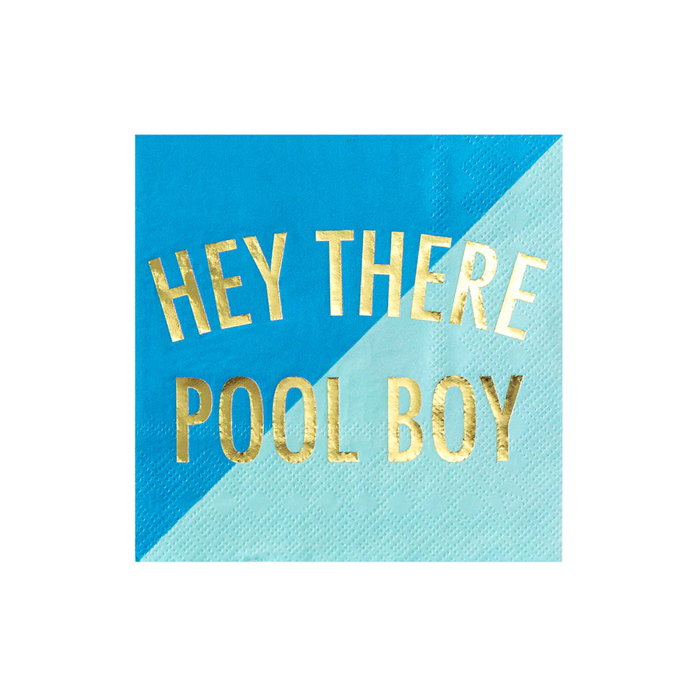 Hey There Pool Boy Cocktail Napkins