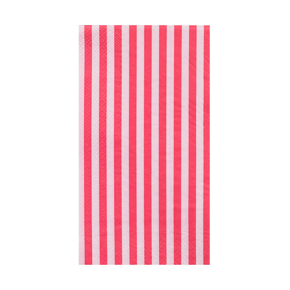 Pink Striped Guest Napkins - Thumbnail 2