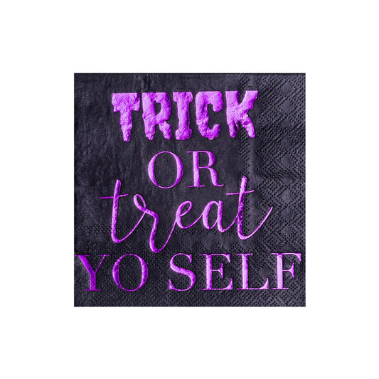 "Trick or Treat Yo' Self" Cocktail Napkins