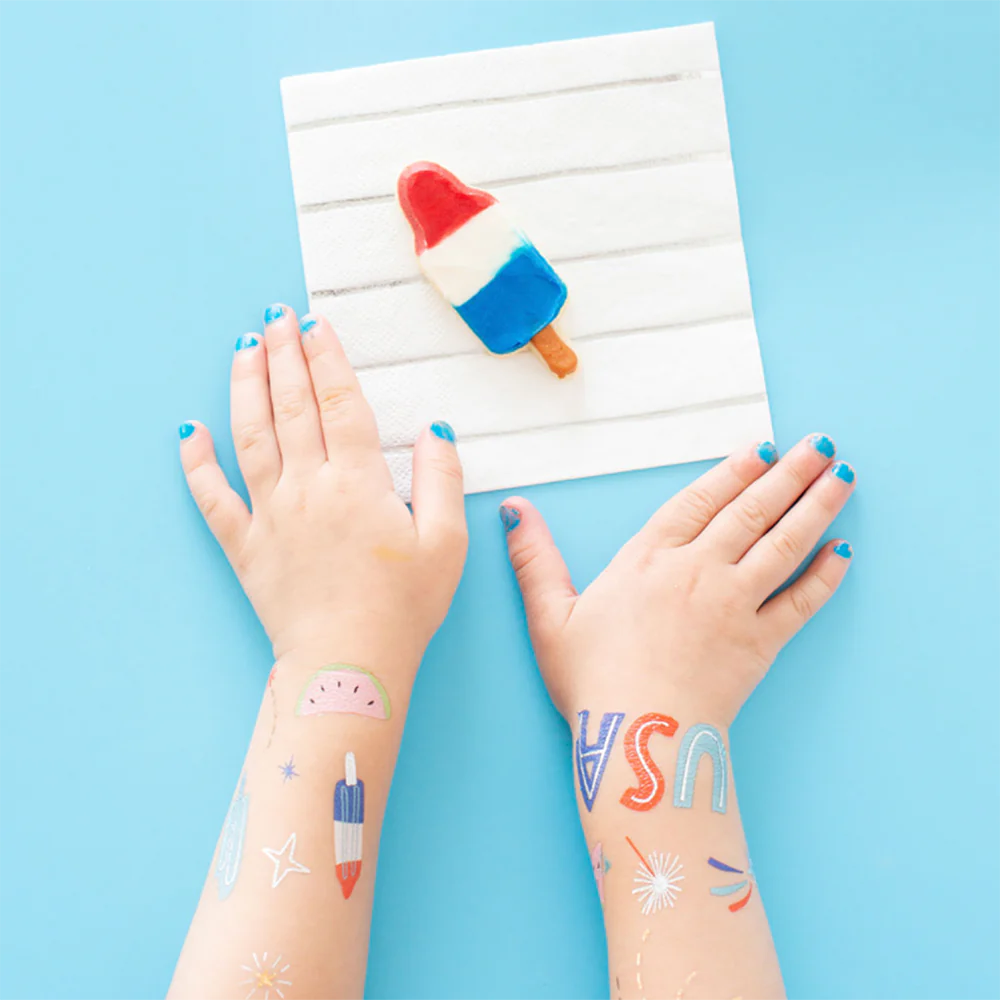 U.S. of Yay Temporary Tattoos