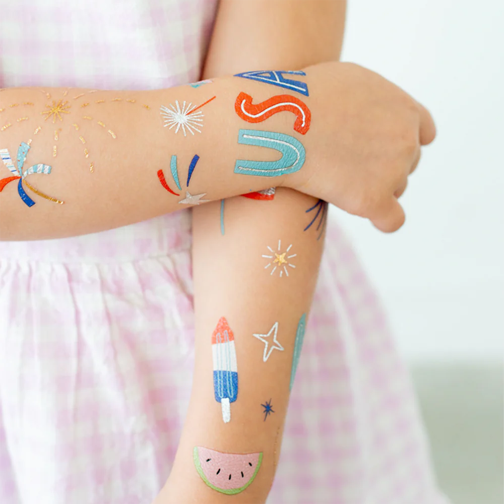 U.S. of Yay Temporary Tattoos