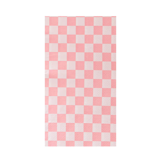 Guest Napkins: Check It! Tickle Me Pink