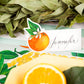 Orange Orchard Place Cards