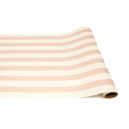 Paper Table Runner: Pink Classic Stripe