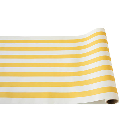 Paper Table Runner: Marigold Classic Stripe