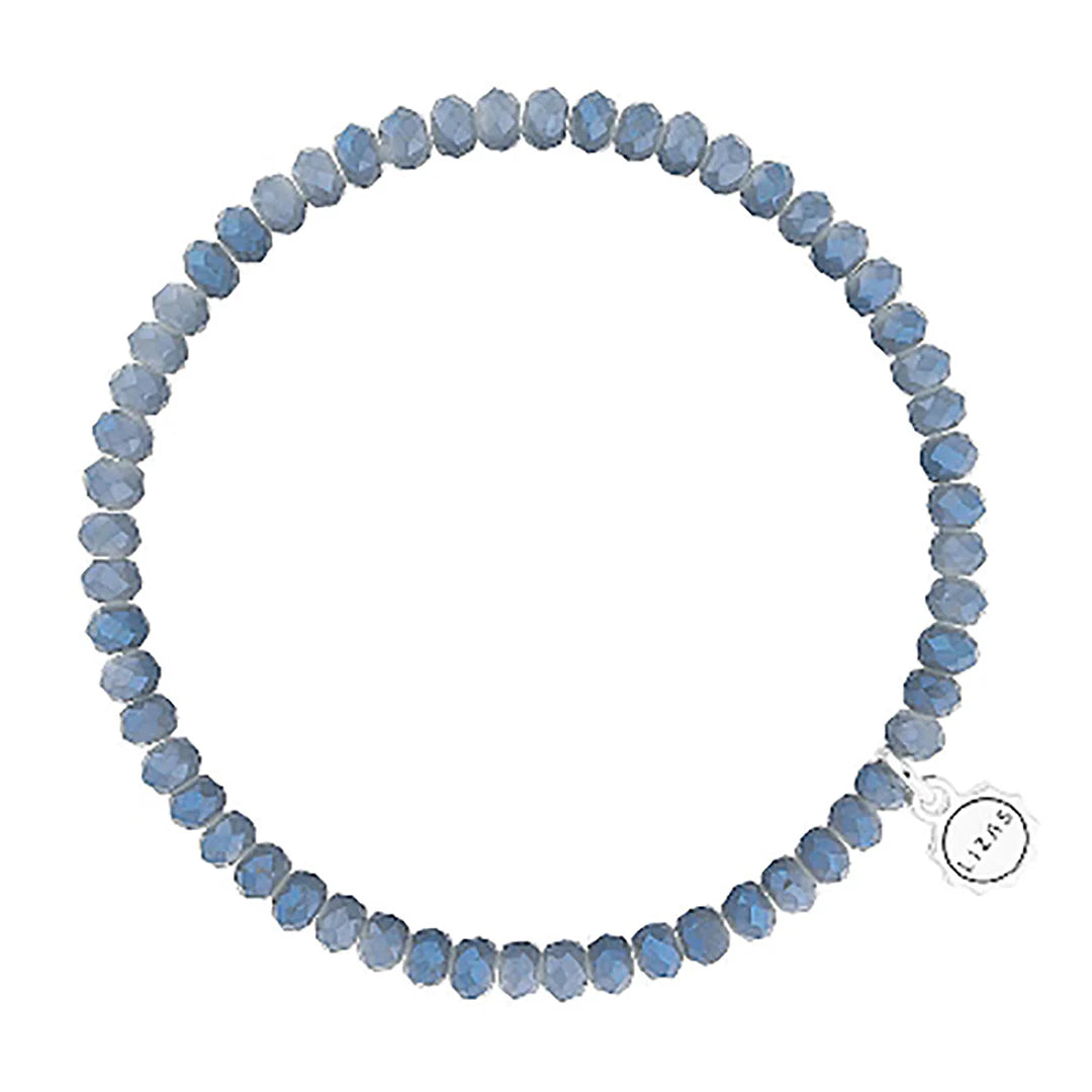 Knoxville 4mm Crystal Bracelet: Denim Blue