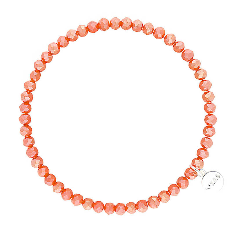 Knoxville 4mm Crystal Bracelet: Apricot