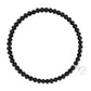 Knoxville 4mm Crystal Bracelet: Black Metallic