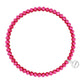 Knoxville 4mm Crystal Bracelet: Dark Pink