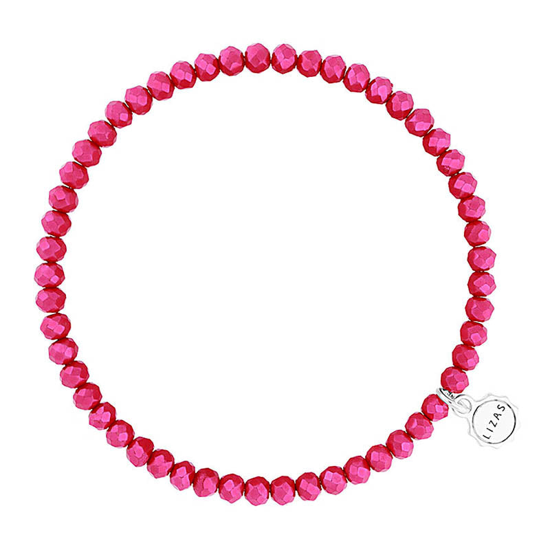 Knoxville 4mm Crystal Bracelet: Dark Pink
