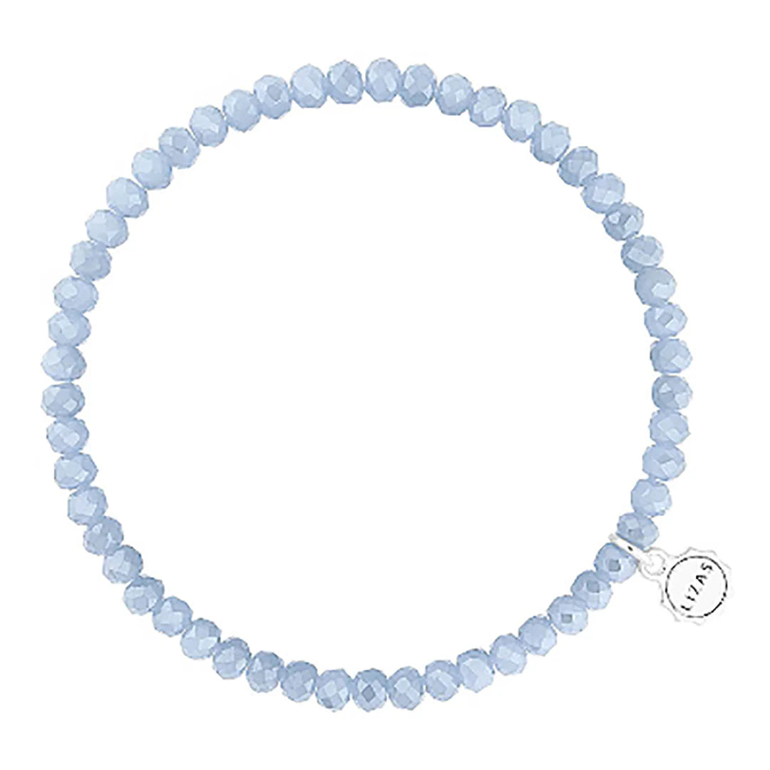 Knoxville 4mm Crystal Bracelet: Powder Blue