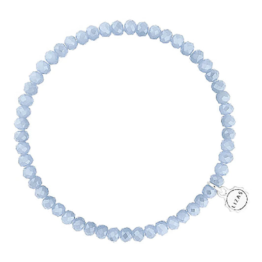 Knoxville 4mm Crystal Bracelet: Powder Blue