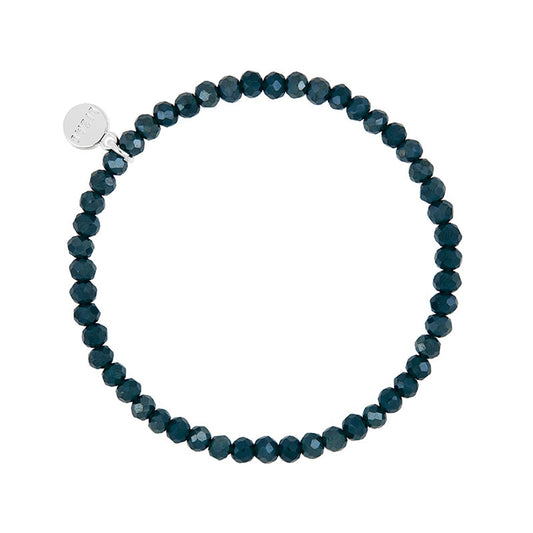 Knoxville 4mm Crystal Bracelet: Night Blue