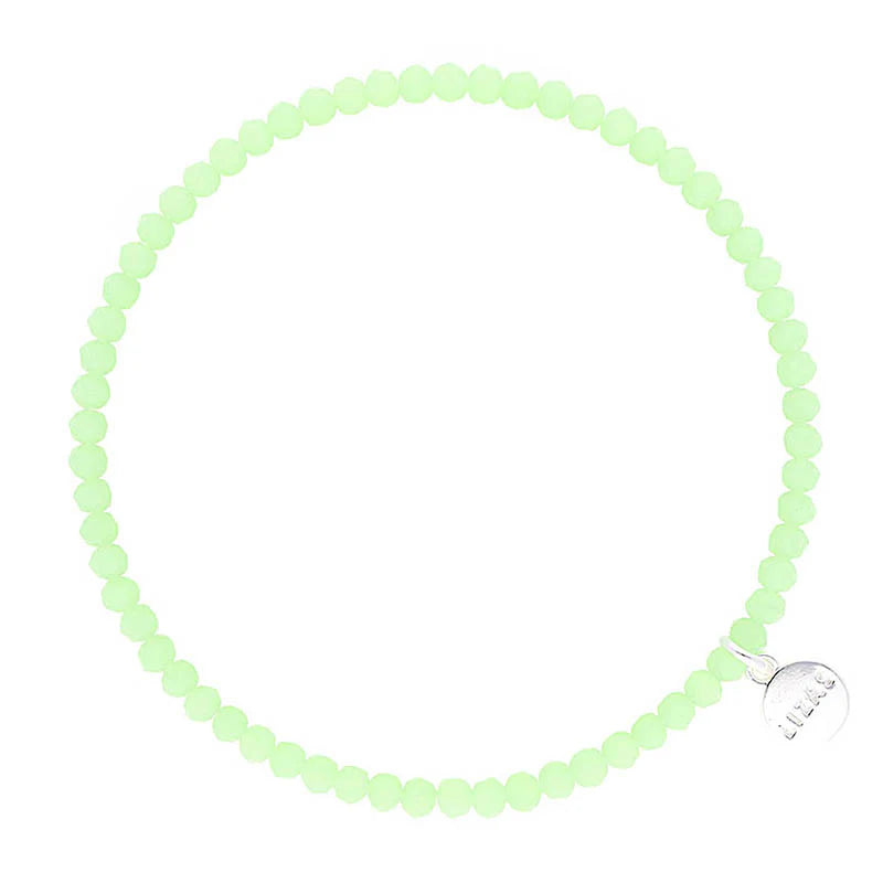Knoxville 4mm Crystal Bracelet: Pastel Green
