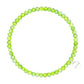 Knoxville 4mm Crystal Bracelet: Peridot