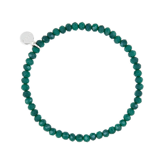 Knoxville 4mm Crystal Bracelet: Petrol