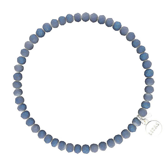 Knoxville 4mm Crystal Bracelet: Powder Blue