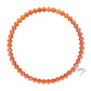 Knoxville 4mm Crystal Bracelet: Tangerine