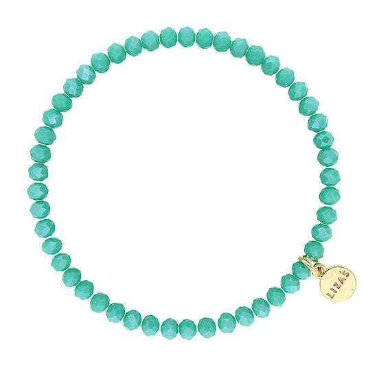 Knoxville 4mm Crystal Bracelet: Teal