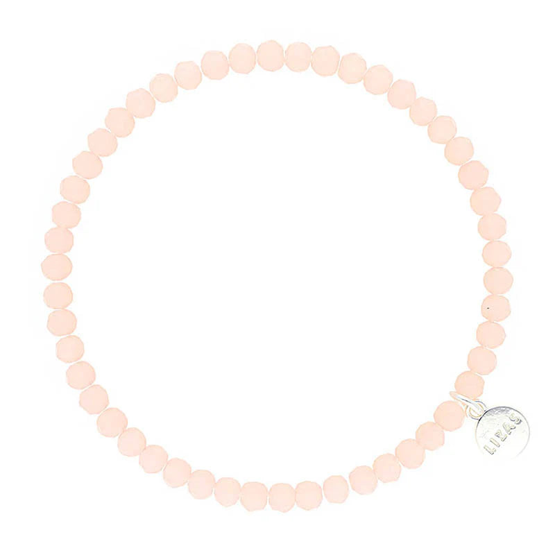 Knoxville 4mm Crystal Bracelet: Vintage Rose