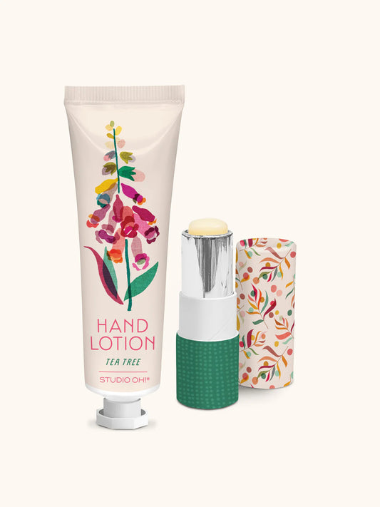 Lip Balm & Hand Lotion Set: Summer Blooms