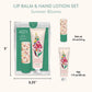 Lip Balm & Hand Lotion Set: Summer Blooms