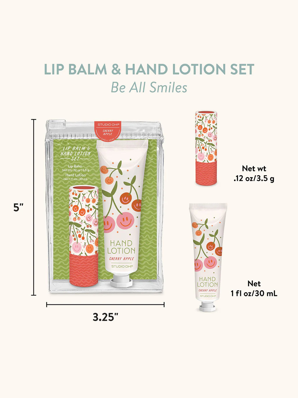 Lip Balm & Hand Lotion Set: Be All Smiles