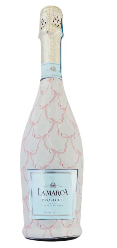 Beau Bottles Grandmillienial Pink Bows Bottle Wrap (La Marca Edition)