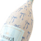 Grandmillienial Blue Bows Bottle Wrap (La Marca Edition)
