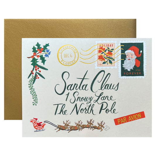 Santa Letter Greeting Card