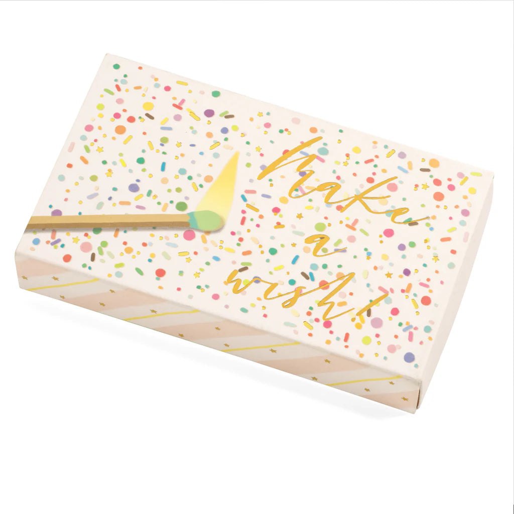 Happy Birthday Match Box with Pastel Matches