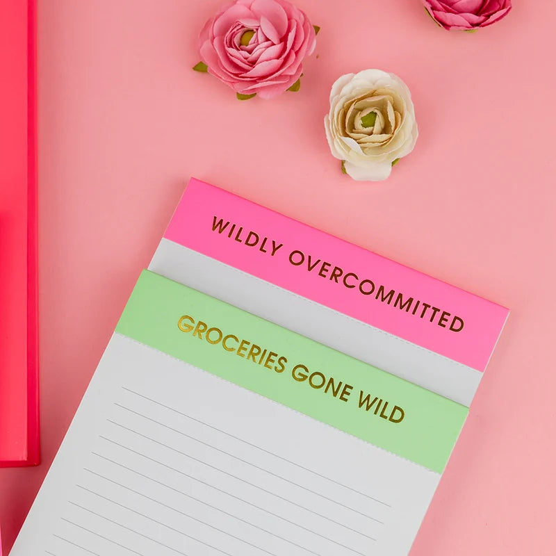 "Groceries Gone Wild" Lined Notepad